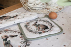 Tafelkleed 100x100 cm Beige Katoen