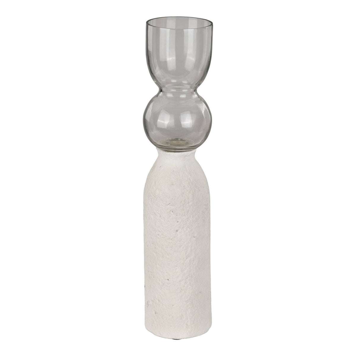 Candlestick Kuzumaki taupe 10x10x45 cm