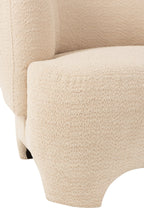 J-Line Zetel 1-Zit Gebreid Tex/Ht Wit