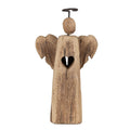 Decoratie Beeld Engel 22 cm Bruin Hout