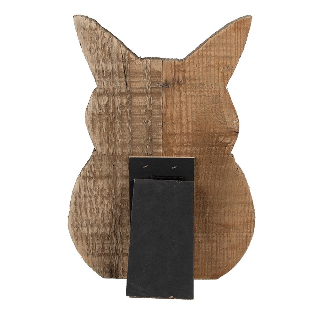 Fotolijst Konijn 18x2x25 cm Bruin Hout Fotohouder