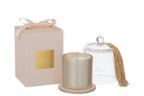 J-Line geurkaars Stolp Merci - Elderflower - glas - beige - S - 30U