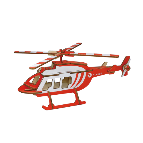 Bouwpakket Helikopter- kleur