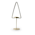 Metalen kerstboompje met theelichthouder 'tree' goud h40,5 cm