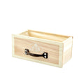 Houten plantenbak 9x11x19cm wit