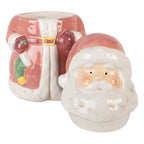 Voorraadpot Kerstman Ø 15x26 cm Roze Keramiek