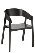 J-Line Stoel Naga Essenhout/Touw Zwart