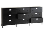 J-Line kast Cade - ijzer - zwart