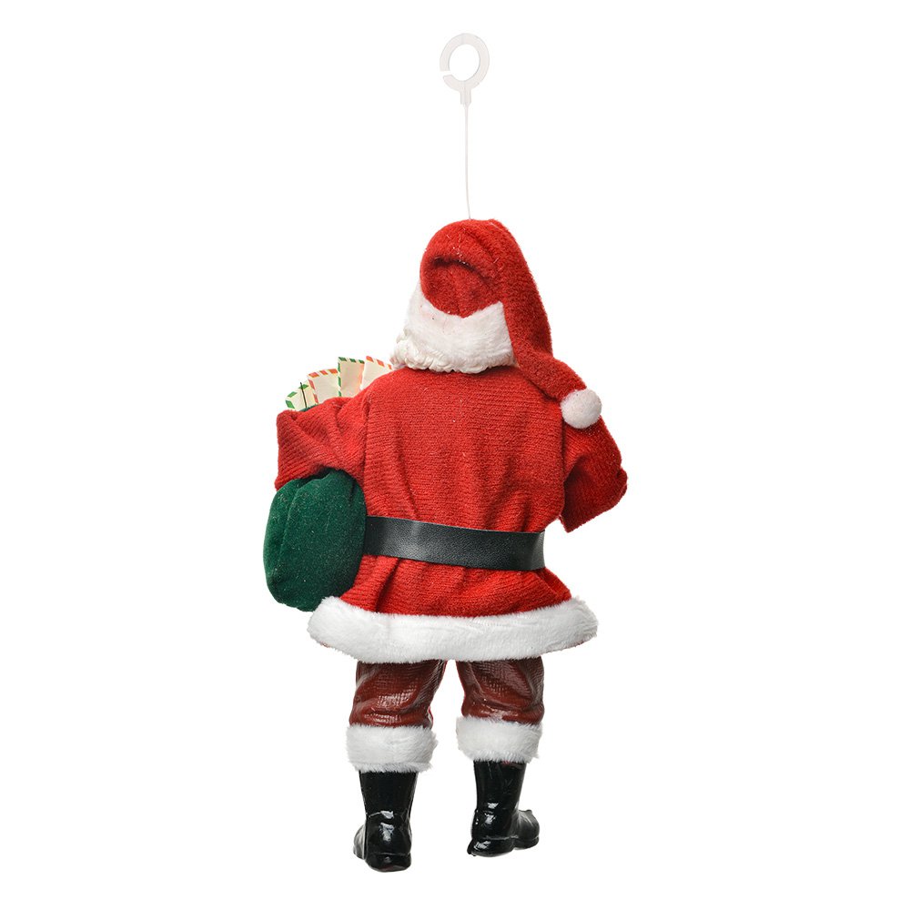 Kersthander Kerstman 11X6X17 CM Rood Textiel