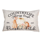 Kussenhoes 30x50 cm Beige Polyester Pompoen Sierkussenhoes
