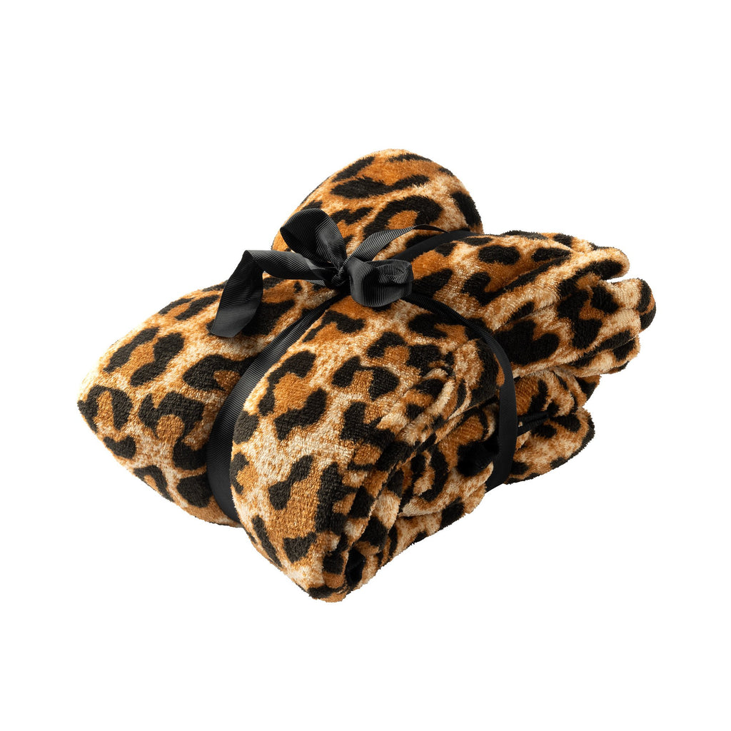 Textino Cheetah - Hoodie 70x110 cm - Dames - Tabaksbruin - Bruin