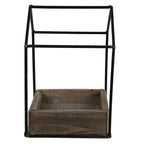 Bloempot 15x15x23 cm Bruin Hout Bloempot Binnen