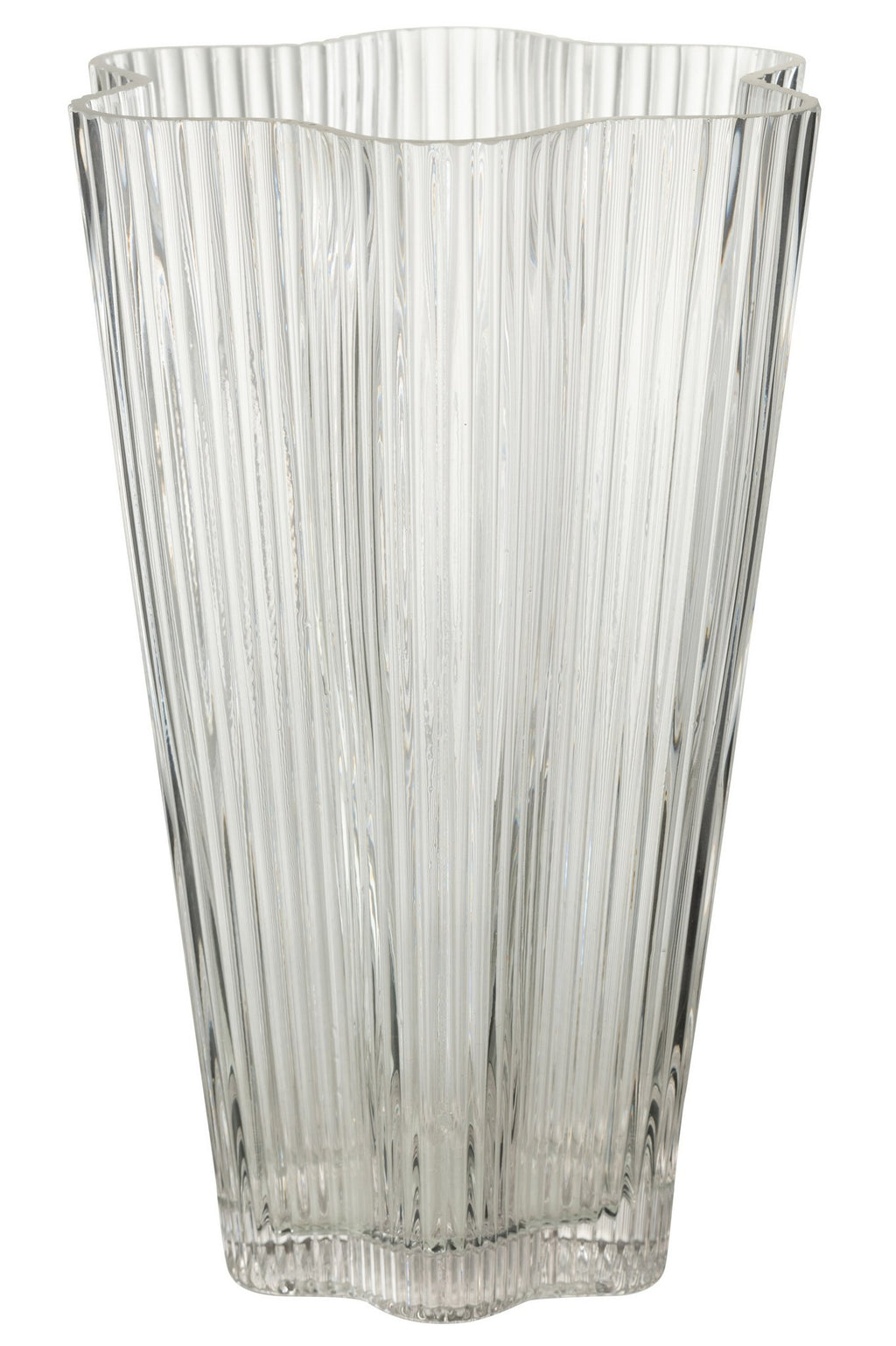 J-Line vaas Clara - glas - transparant - large