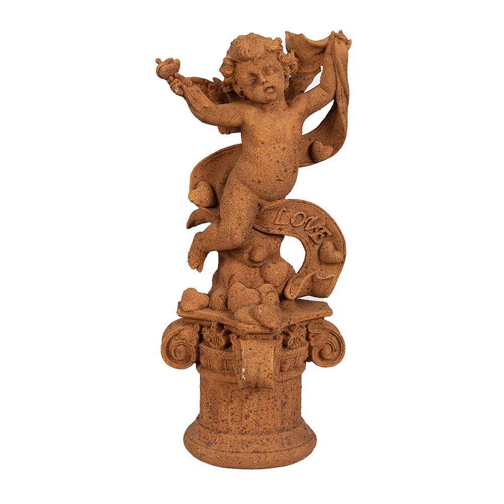 Decoratie Beeld Engel 30 cm Bruin Polyresin Religious sculpture