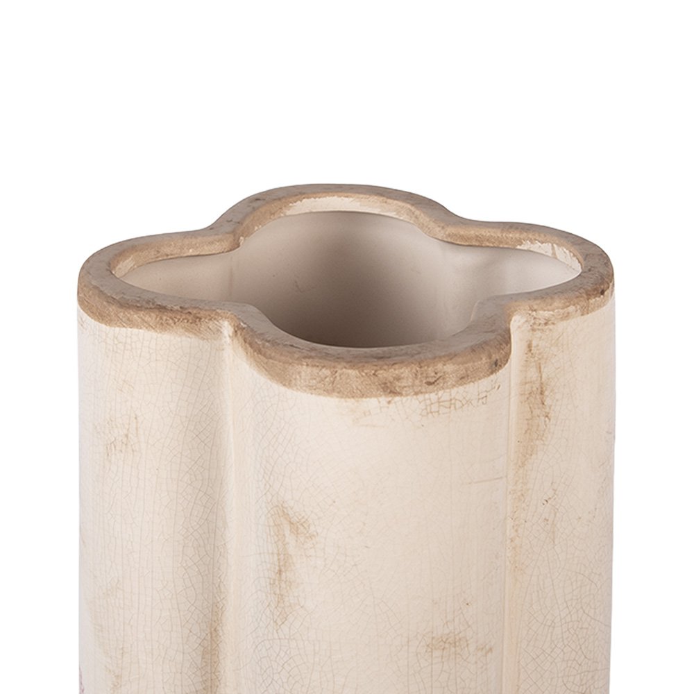Vaas Ø 16x24 cm Beige Keramiek