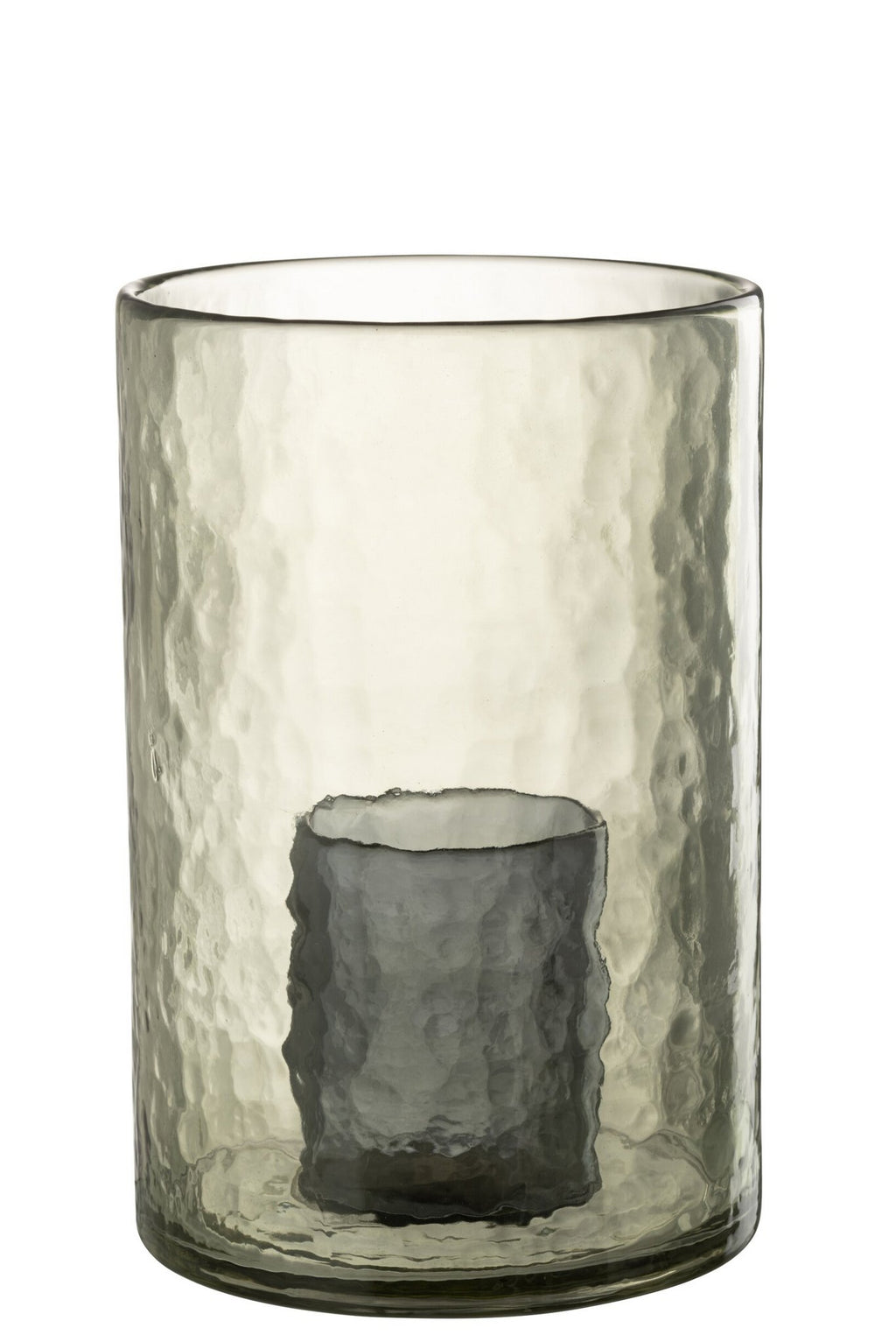 J-Line Windlicht Dubbel Glas Groen Large