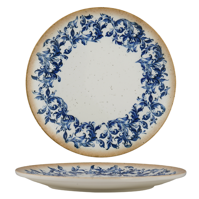 Cruise Amalfi Rond Randloos Porseleinen Bord 21 cm – Set van 12 | Professioneel horeca dinerbord