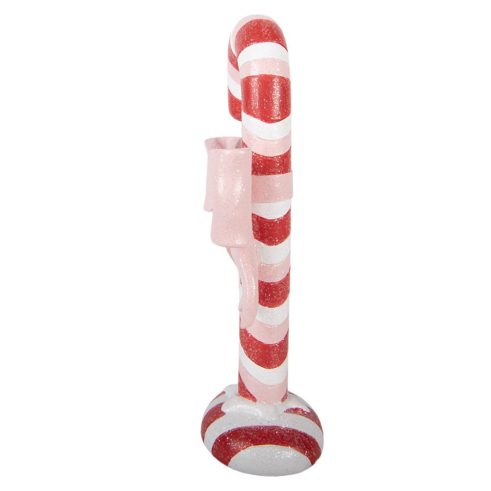 Kerstdecoratie Beeld Zuurstok 11x6x20 cm Rood Kunststof