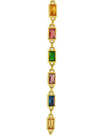 Vergulde wikkelarmband met studs – mode-sieraden – legering, kunststenen – 21,5 cm lengte