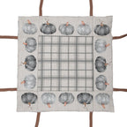 Broodmand 35x35x8 cm Grijs Katoen Pompoen