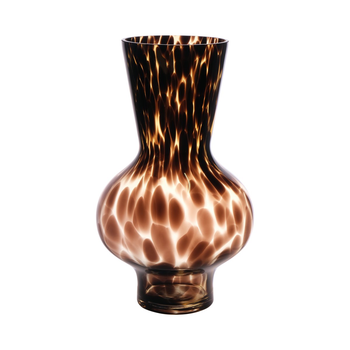 Luipaard Dalia Vaas amber h30 d18