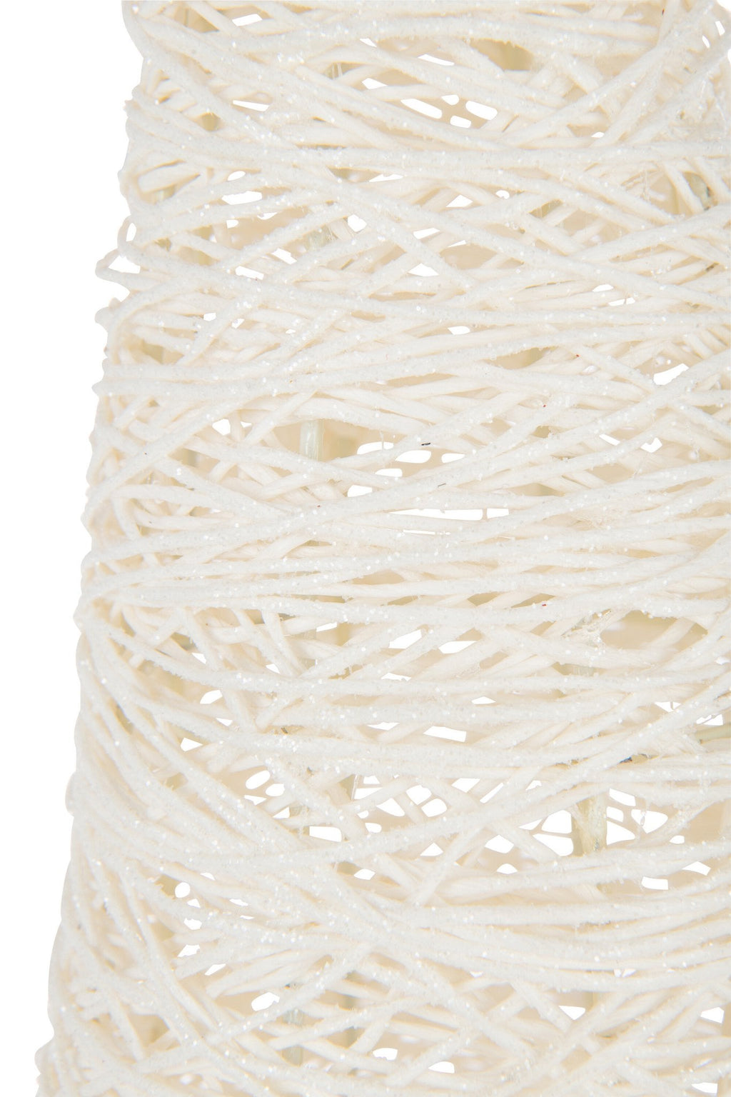 J-Line decoratie Kerstboom Op Voet - metaal/papier - wit - L