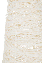 J-Line decoratie Kerstboom Op Voet - metaal/papier - wit - L