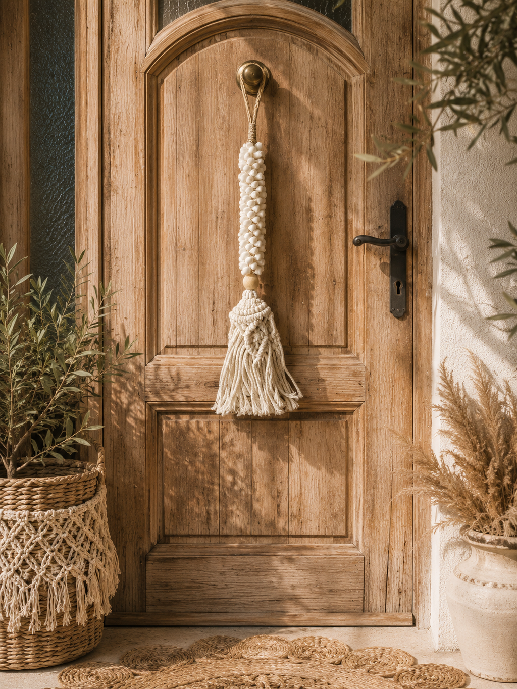 Macramé schelpenhanger
