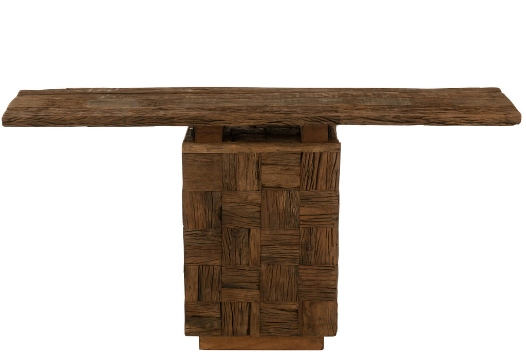 J-Line Console Woody Hout Naturel