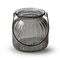 Lantaarn 'britt' smoke h14,5 d15 cm