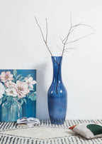Vaas Longkali Blauw 30x100 cm