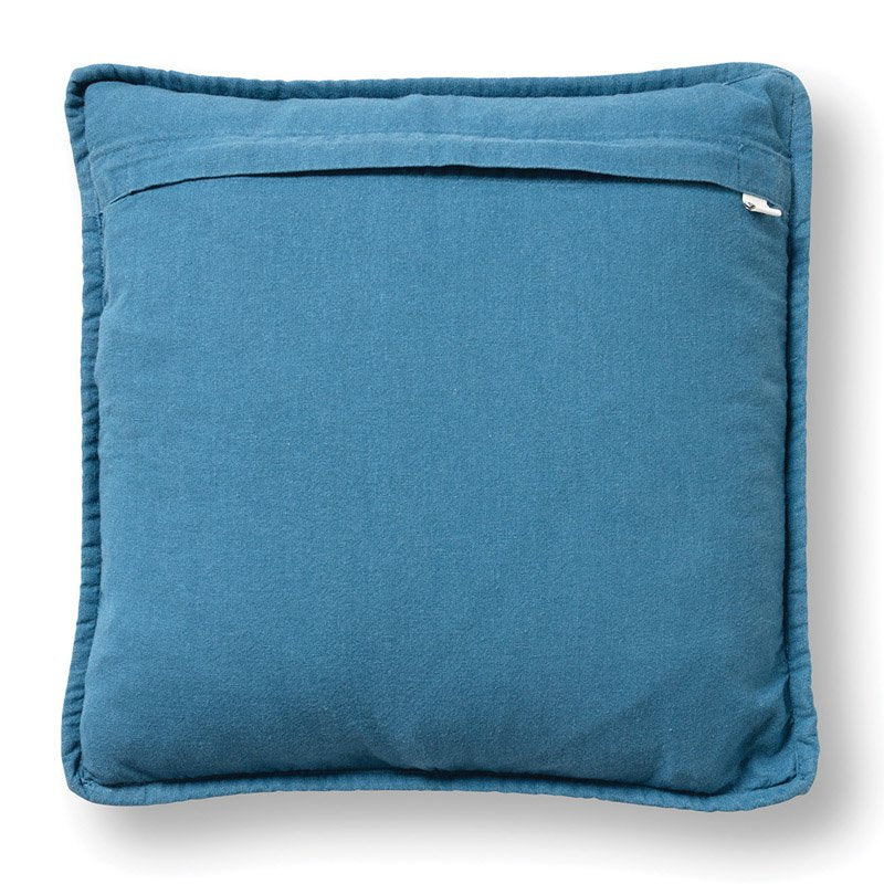 Dutch Decor Bowie - Kussen 45x45 cm - Gewassen katoen - Provinciaal Blauw - Blauw