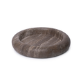 Titanium travertine turban bowl 40cm