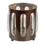 Theelichthouder Ø 14x13 cm Bruin IJzer Waxinelichthouder