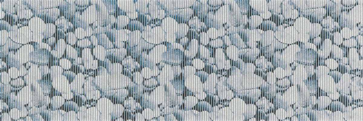 Stones vloermat blauw 65cmx15mtr