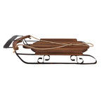 Decoratie Slee 71x39x14 cm Bruin Hout