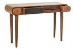 J-Line Consoletafel met meerdere laden - mangohout - naturel/zwart