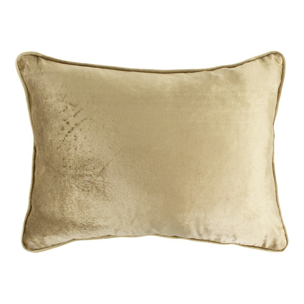 Half kussen fluweel goud 35x45cm