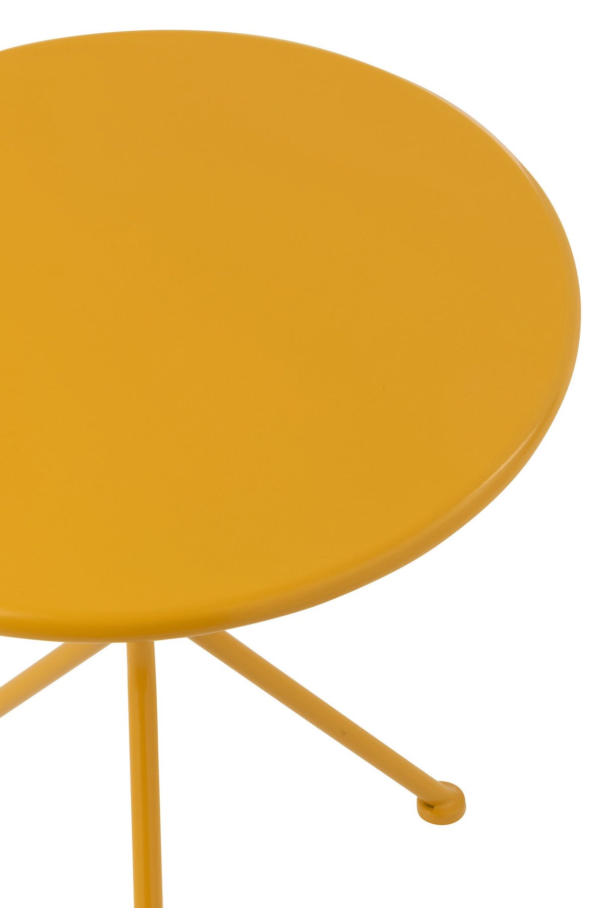 J-Line tafel Tripod Rond - metaal - okergeel - S