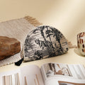 Canvas buideltas met jungleprint – milieuvriendelijke cosmetica- en toilettas (23 x 6 x 14 cm)