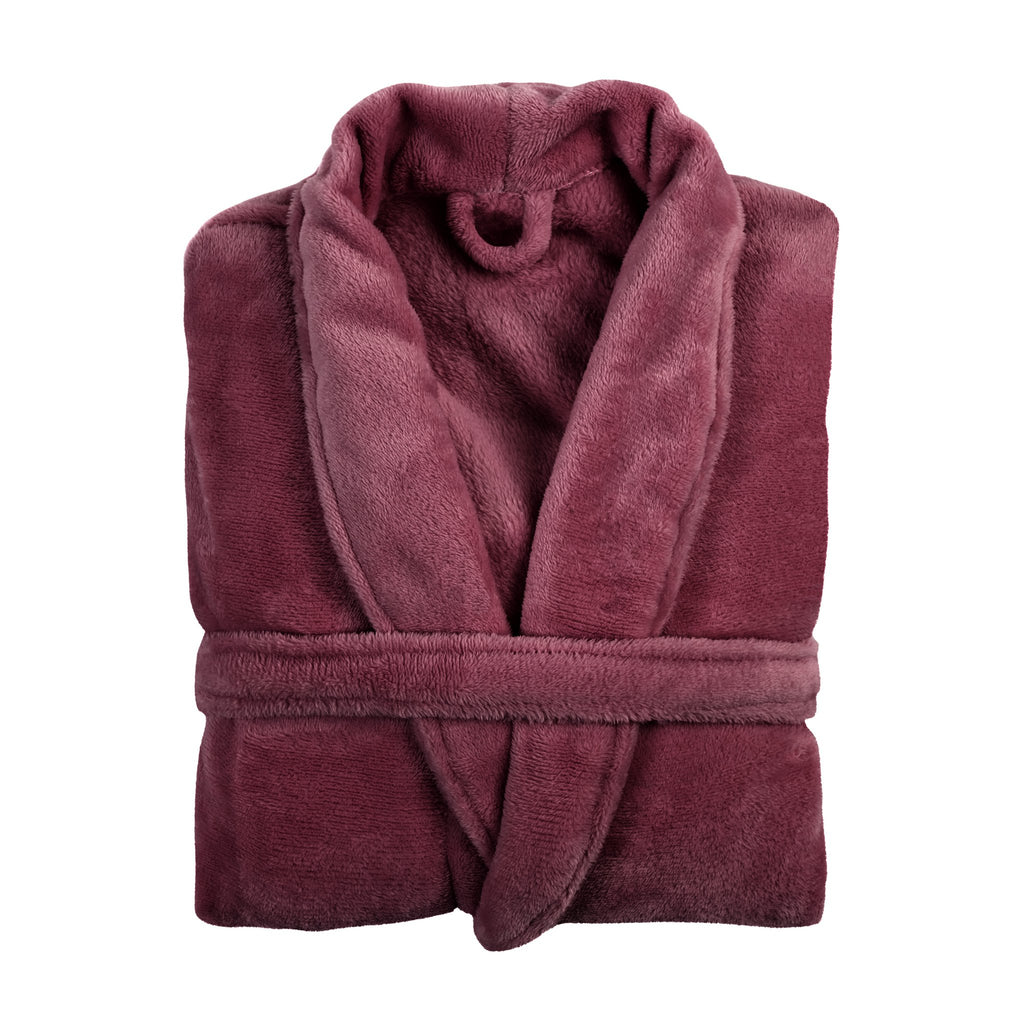 Badjas Cosy microflannel- L/XL - unisex, taupe