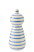 J-Line vloervaas - keramiek - blauw/wit