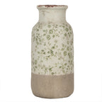 Vaas Ø 15x32 cm Groen Keramiek Bloemen
