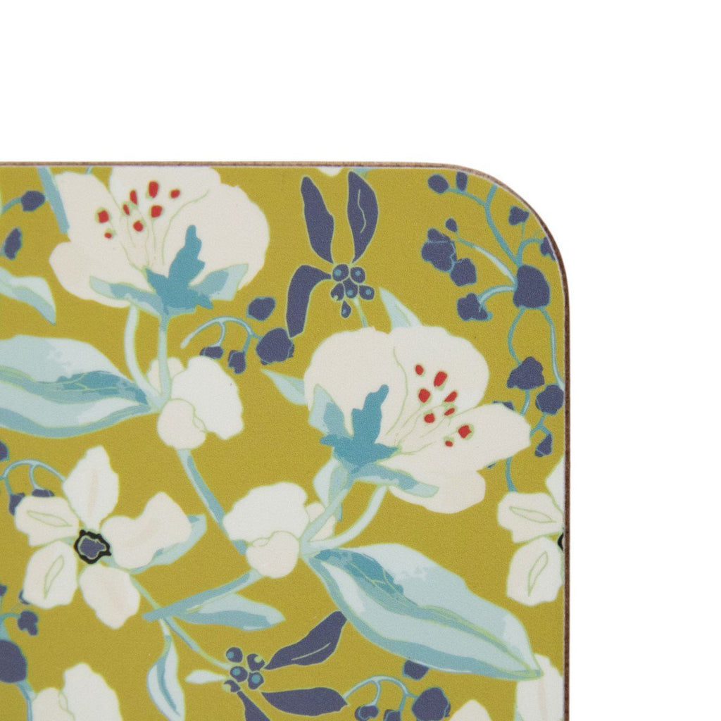 Onderzetter Marie bloemen 10x10cm (set van 6)