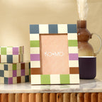 Geruite hars fotolijst 5 x 7 inch modern decor huisgeschenken