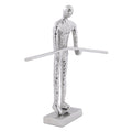 Ornament Zadiwin Zilver 34x8x39 cm