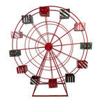 Kerstdecoratie Reuzenrad 167x59x170 cm Rood Metaal