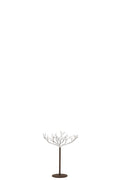 J-Line decoratie Boom - metaal - bruin - small