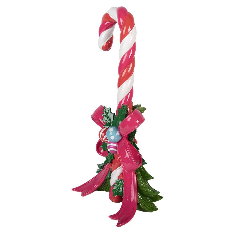 Kerstdecoratie Zuurstok Roze Kunststof
