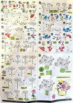 Bouwpakket 3D Model DIY Bloemenmand Magneet- gekleurd- metaal